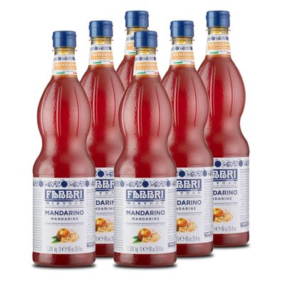 Food-United FABBRI Mixybar Mandarine Sirup 6x1L für Mandarinen-Saft-Granitas-Drinks