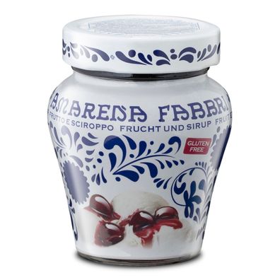 Food-United FABBRI Amarena-Kirschen in Sirup im Glas 230g Amarenakirschen aus