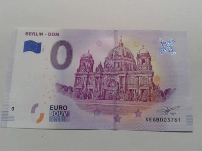 0 euro Schein Souvenirschein Berliner Dom 2019-1 Souvenirschein Berlin Dom