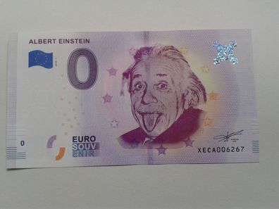 0 euro Schein Souvenirschein Albert Einstein Souvenirschein 2018-1