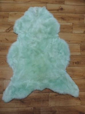 TOP XL Öko Schaffelle Schaffell Lammfelle Minz Grün MINT Felle NEU 120 - 130cm