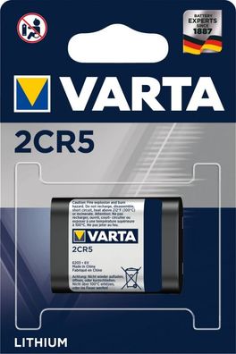 Varta - Professional Lithium - 2CR5 / 6203 - 6 Volt 1400mAh Lithium