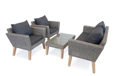 Aluminium Lounge Set Montecristo anthrazit meliert