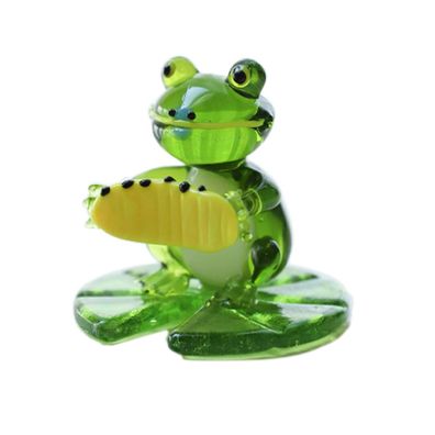 Glas-Frosch-Figuren, mundgeblasen, Kunst-Glas-Frosch, Miniatur-Tiere, Geschenke, Sku