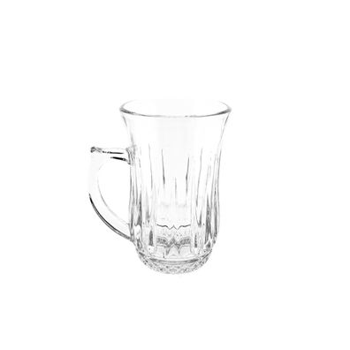 6 Teiliges Sirena Gläser-Set Teegläser Trinkgläser mit Henkel 155 ml Transparent