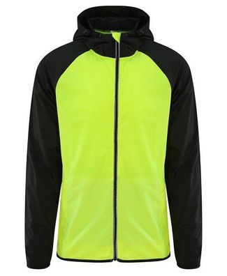 Herren Damen Windbreaker Jacke Sportjacke Sport Leicht mit Kapuze