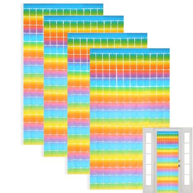 Schimmernder Wandhintergrund, quadratischer Folienvorhang, Hintergrundvorhang, 4 Sté