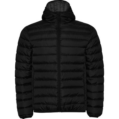 Stepp Jacke Herren Steppjacke mit Kapuze Übergangsjacke Basic Schwarz NEU Winter