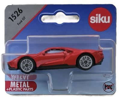 Siku 1526 Ford GT - Sportwagen - Modellauto - rot - NEU & OVP