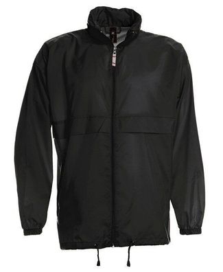 Windbreaker Herren Regenjacke Leicht Schwarz Regen Jacke Sportjacke Windjacke