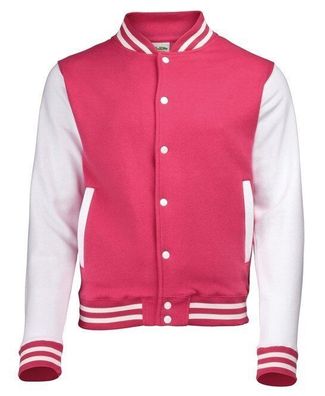 Varsity College Jacket Baseball Herren Damen Bomber Vintage XL Pink Collegejacke