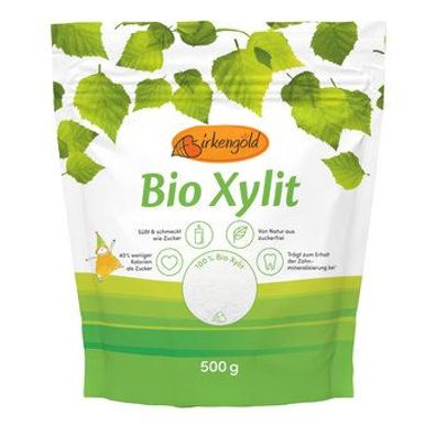 Birkengold 3x Birkengold Bio Xylit Beutel 500g