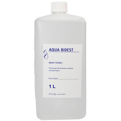 Aqua Bidest bidestilliertes Wasser 1 Liter