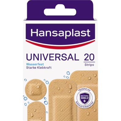 Hansaplast Pflasterstrip Universal 1009266 4Größen 20 St./Pack