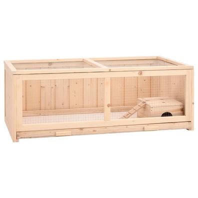 vidaXL Hamsterkäfig 104x52x38 cm Massivholz Tanne