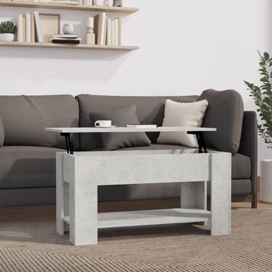 vidaXL Couchtisch Betongrau 101x49x52 cm Holzwerkstoff