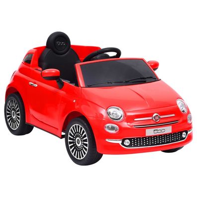 vidaXL Kinder-Elektroauto Fiat 500 Rot