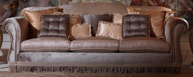 Sofa Dreisitzer Sofa 3-Sitzer Designer Sofa modernes Design Braun Italien