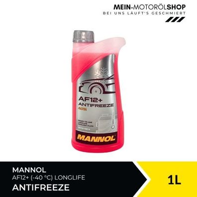 Mannol Antifreeze Kühlerfrostschutz AF12+ (-40 °C) Longlife 1 Liter