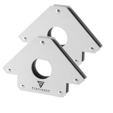 Stahlwerk Magnet-Schweißwinkel 45° x 90° x 135°, 34 kg / 75 lbs 2er Set