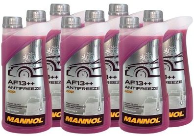 Mannol Antifreeze Kühlerfrostschutz AF13 + + (-40 °C) 8x1 Liter