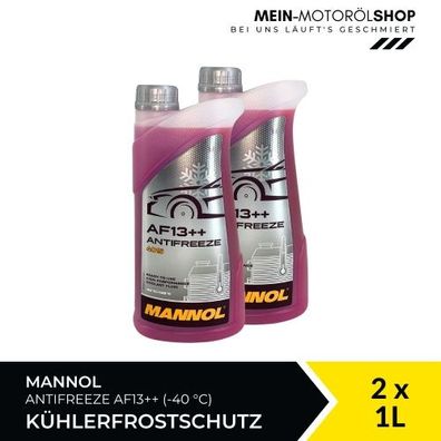 Mannol Antifreeze Kühlerfrostschutz AF13 + + (-40 °C) 2x1 Liter