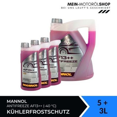 Mannol Antifreeze Kühlerfrostschutz AF13 + + (-40 °C) 5 + 3 Liter