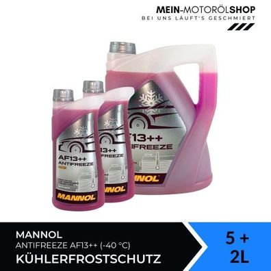 Mannol Antifreeze Kühlerfrostschutz AF13 + + (-40 °C) 5 + 2 Liter