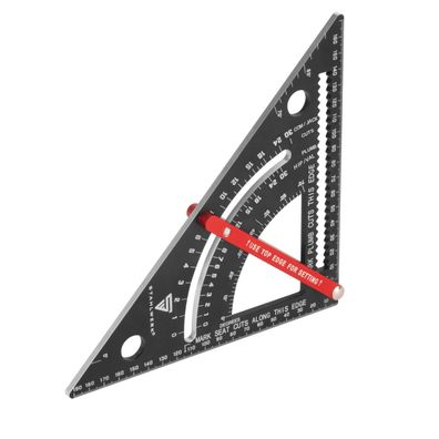 Stahlwerk Winkeldreieck mit Anschlag metrischer Aluminium-Winkelmesser