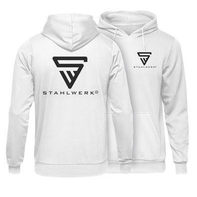 Stahlwerk Hoodie Kapuzenpulli Kapuzenpullover Weiß Größe XXL