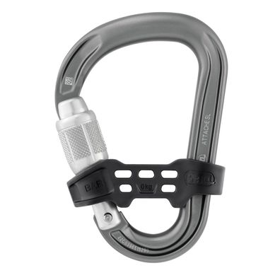 Petzl Attache Bar - Karabiner mit Schraubverschluss - Farbe: grey