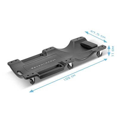 Stahlwerk Kfz-Rollbrett XXL RC-40 ST mit 500kg Tragfähigkeit 6 bewegliche Rollen