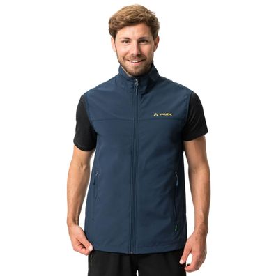 VAUDE Mens Hurricane Vest III - schmal geschnittene Softshell-Weste für