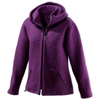 Mufflon Jula W300 - Wolljacke Damen mit Kapuze - Farbe: alpia Größe: S