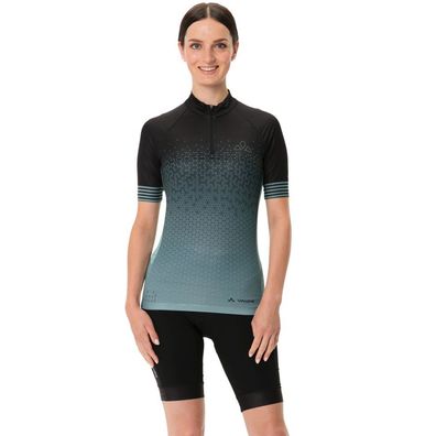 VAUDE Womens Posta HZ Trikot - Kurzarm-Radtrikot Damen 1/4 Reißverschluss