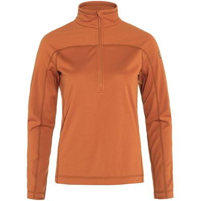 Fjällräven Abisko Lite Fleece Half Zip Women - dünner Waffel-Fleecepullo