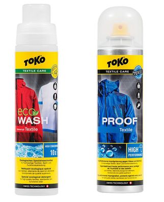 TOKO Duo Pack Proof & Eco Textile Wash 2x250ml