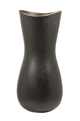 Fink OPERA Vase, eramik, chw. m. Goldrand H.38cm, .16cm