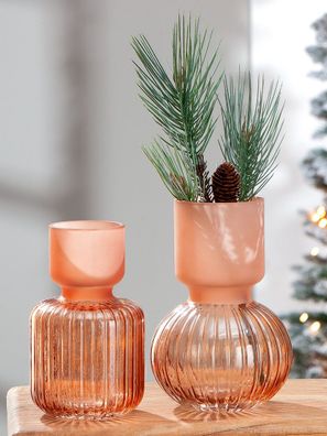 Gilde Vase "Amerina" Glas rosa 40628