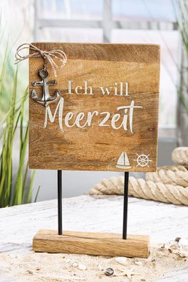 Gilde Skulptur "Ich will Meerzeit" auf Base 51780