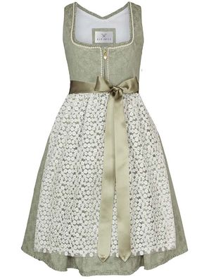 Alpenfee Dirndl Amy 60cm Länge pistazie