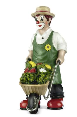 Gilde Clown "Gartenglück" L= 11 cm B= 6 cm H= 16 cm 35402