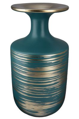 Gilde Vase "Talin" grün/champagnerfarben H: 24 cm Ø 13 cm 28937