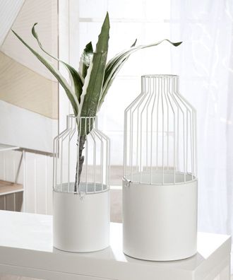 Gilde Metall Pflanztopf Vase "Pure" VE 3 74136