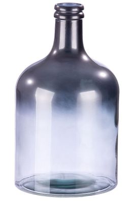 Gilde Vase "Douro" silberfarben metallic mit Farbverlauf, aus recyceltem Glas