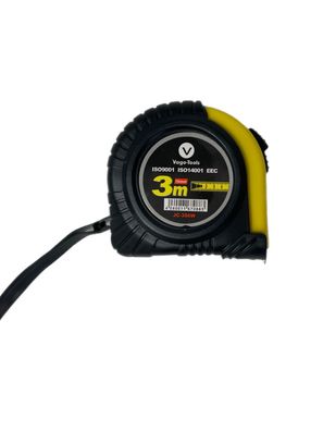 Maßband Metermaß Rollmaßband 3m 16mm Bandmaß Rollmeter mit Rücklauf Messband 1x