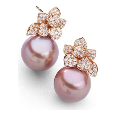 Luna-Pearls - HS1499 - Ohrstecker - 750 Roségold - 98 Brill. H SI 0,50ct