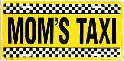 US Nummernschild Mom s TAXI - 30x15 cm New York City Cab