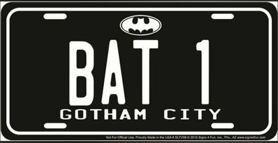 US Nummernschild Batman BAT 1 Gotham City - 30x15 cm