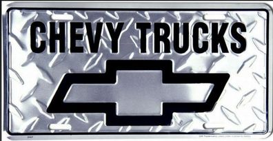 US Nummernschild Chevrolet Chevy Trucks silver - 30x15 cm